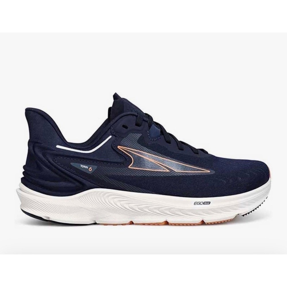ALTRA Running Sneaker Shoe Women's Torin Navy Orange Athletic Toe Box 9
